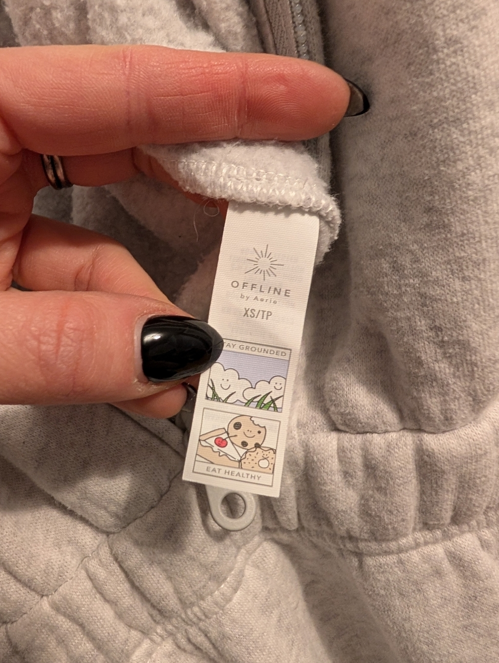 aerie Offline Heather Gray Zip Jumpsuit - Picture 8 of 11
